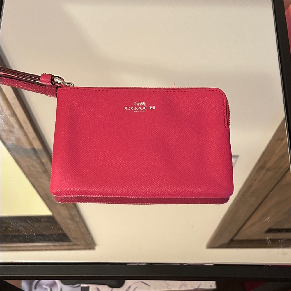 Coach Vibrant Pink Wristlet